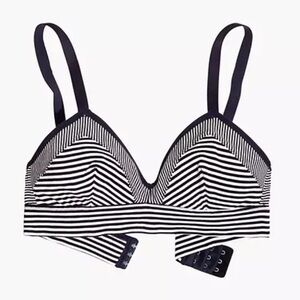 Madewell Kerri Longline Bralette in Stripe Mix S
